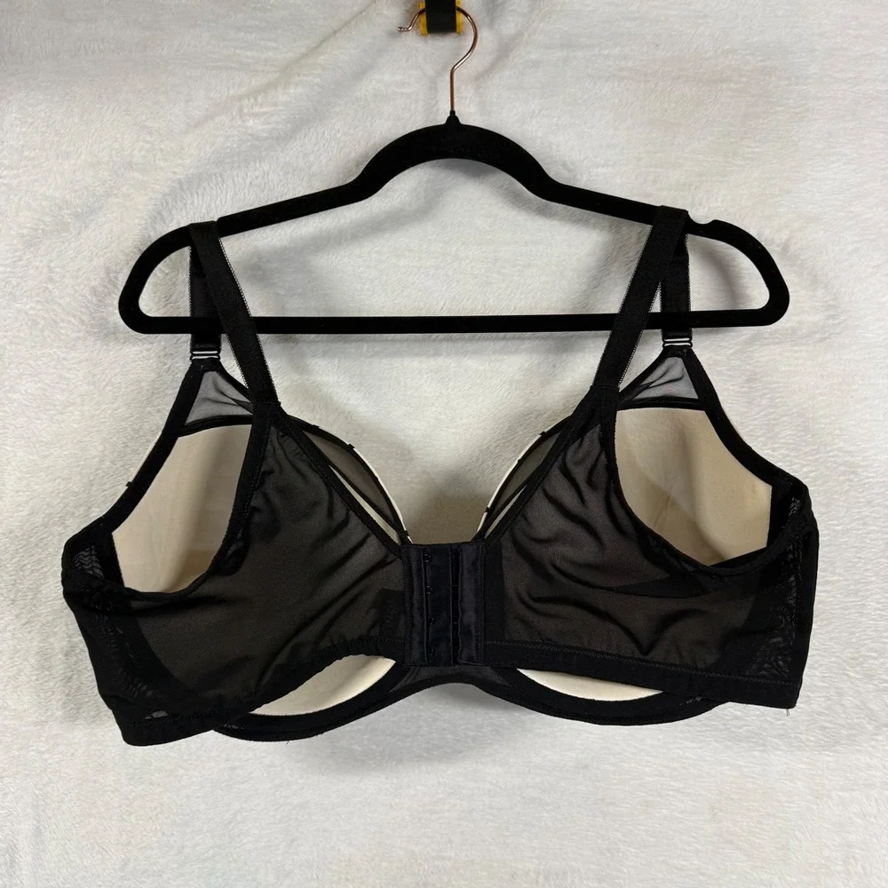 Torrid 42DDD White Black Polka Dot Perfect T-Shirt Lightly Lined Underwire Bra